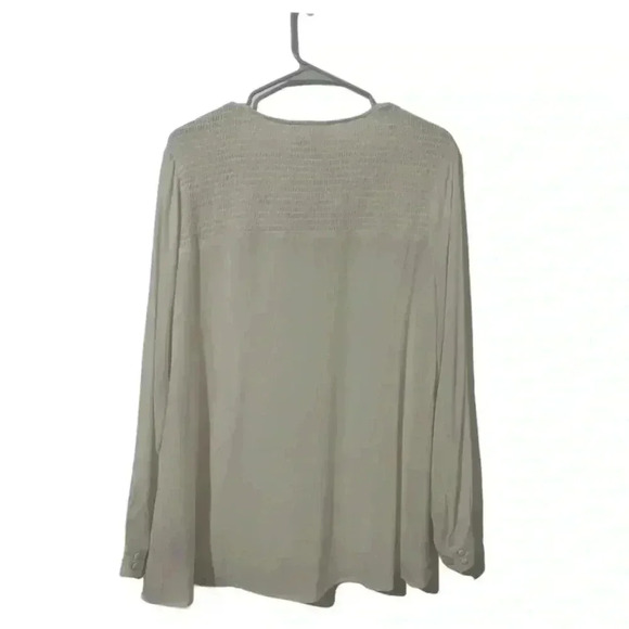 Jack By Bb Dakota Size S Ivory Cream Long Sleeve Tunic Blouse Capsule Minimalist - Picture 5 of 9
